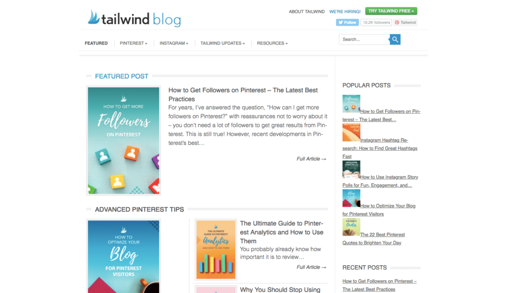 Tailwind Blog